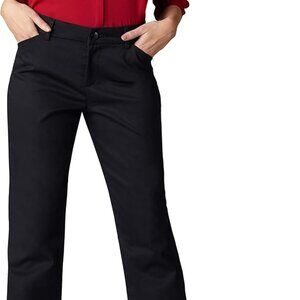 Lee Relaxed Fit Straight Leg Mid Rise Pant - Black